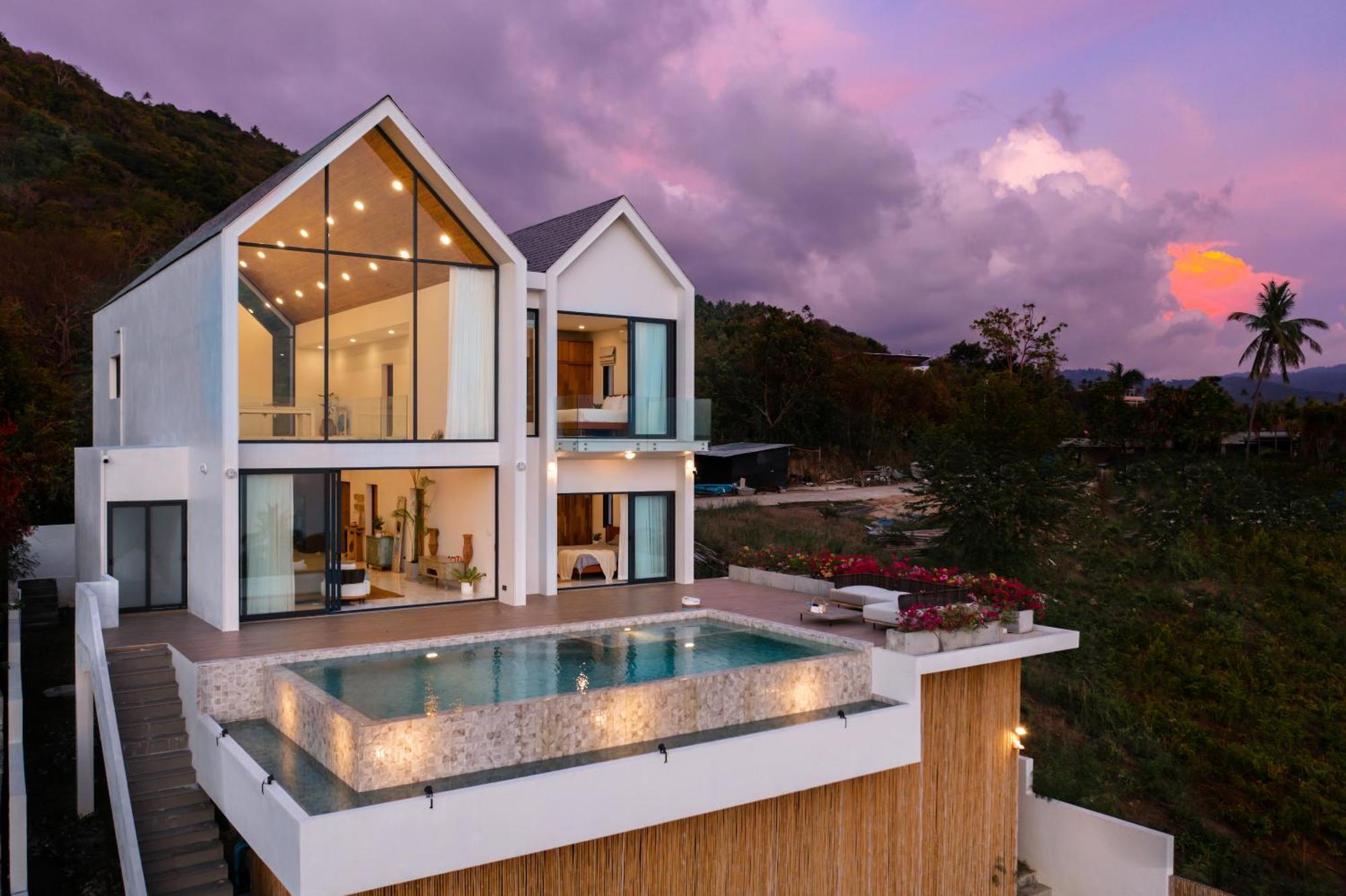 Amphoe Koksamui Villa Soma Samui 3 Bedroom Seaview Sunset Pool Villa מראה חיצוני תמונה