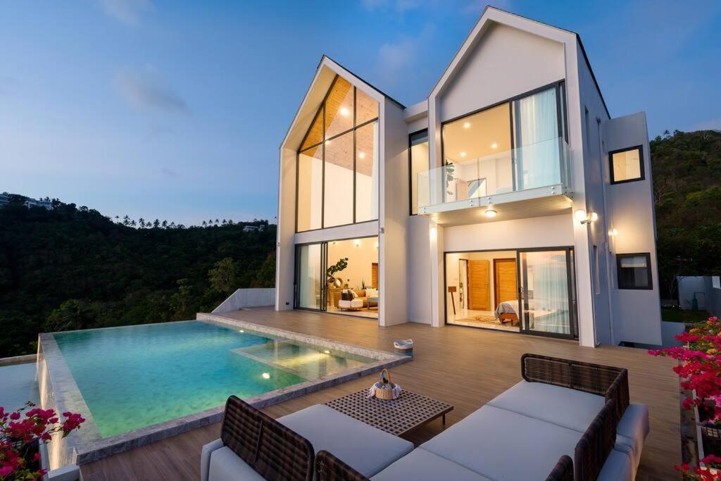 Amphoe Koksamui Villa Soma Samui 3 Bedroom Seaview Sunset Pool Villa מראה חיצוני תמונה